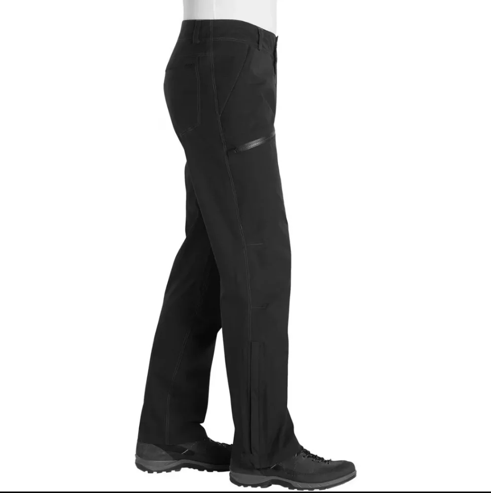KUHL Mens Jetstream Rain Pant 40x32 Performance Waterproof 100% Nylon Ankle Zip - Picture 10 of 11